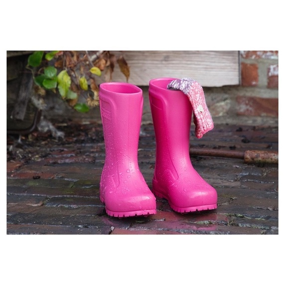 BIRKENSTOCK Derry Kids EVA Rain Boot in Neon Pink Size 3 - Picture 13 of 13